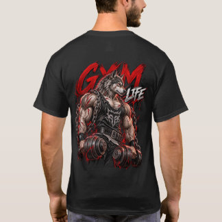 Gym Liv Varulv Beast Mode Bodybuilding Fitness T Shirt