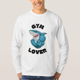 Gym Lover Text Design T-Shirt – Perfekt för Fitnes