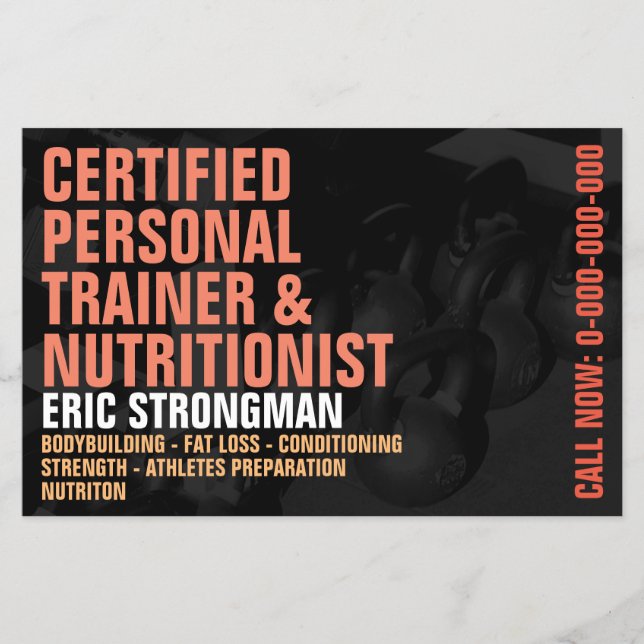 Gym modern stil flygblad (Framsidan)