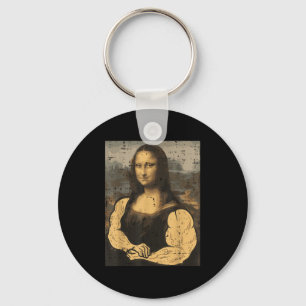 Gym Mona Lisa Muscle Roligt Workout Fitness Bodybu Nyckelring
