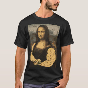Gym Mona Lisa Muscle Roligt Workout Fitness Bodybu T Shirt
