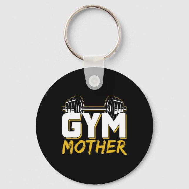 Gym Mor träningsworkout Weightlyftning Fitness Nyckelring (Framsida)