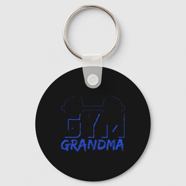 Gym Mormor Tyngdlyftning Träning Fitness Pass Nyckelring (Framsida)