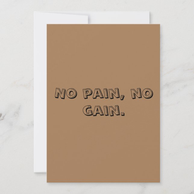 GYM-motivation Anpassad text  Och Ljusbrun Meddelande (Framsida)