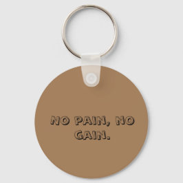 GYM-motivation Anpassad text Och Ljusbrun Nyckelring