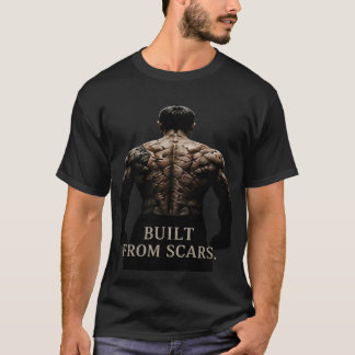 Gym Motivation Uppbyggd Från Ärr T Shirt