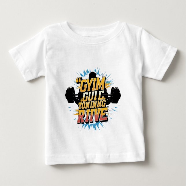 gym motivationell design t shirt (Framsida)