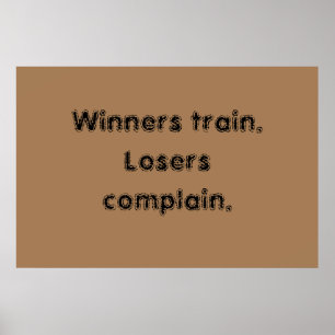 GYM-motiverande citat och ljust brunt affisch