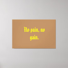 GYM-motiverande citat och ljust brunt