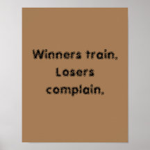 GYM-motiverande citat och ljust brunt plakat