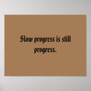 GYM-motiverande citat och ljust brunt Poster