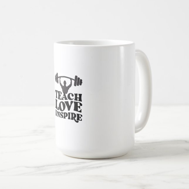 GYM-motiverande design Kaffemugg (Framsida höger)