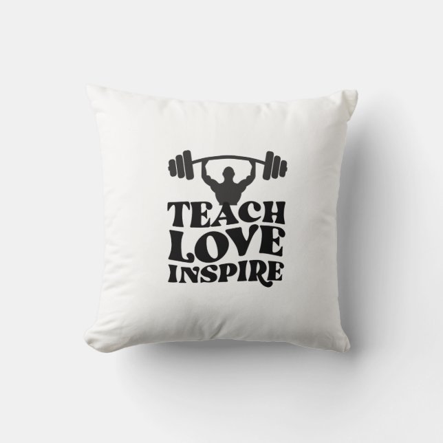 GYM-motiverande design Kudde (Framsida)