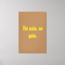 GYM Motivering citat och Light Brown