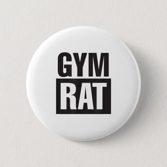 Gym Nöt - Träning - Flit - Fitness - Motivation  Knapp (Framsida)