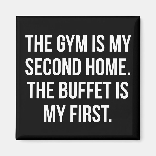 Gym och Buffet är mitt hem, Bulking - Lusnys worko Magnet (Framsidan)