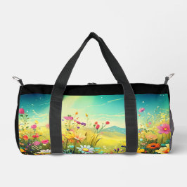 Gym och Duffel Bag med färgad ängsgröda