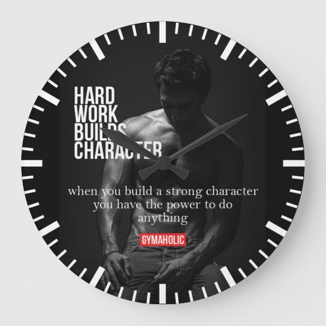 Gym- och Fitness Motivation - Bodybuilding, Lyfts Stor Klocka (Framsida)