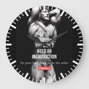 Gym- och Fitness Motivation - Bodybuilding, Lyfts Stor Klocka