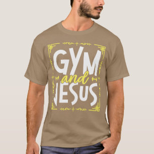 Gym och Jesus Gym Fitness Liiting Weights Body Bui T Shirt
