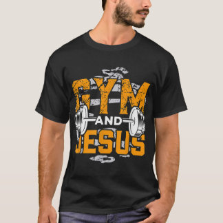 Gym och Jesus Shirt Jesus Kristus T