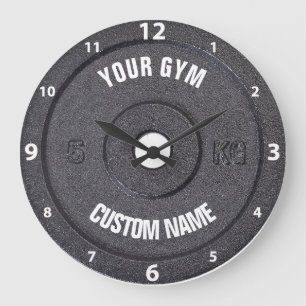 Gym Owner eller User Funny White Numbers Clock Stor Klocka