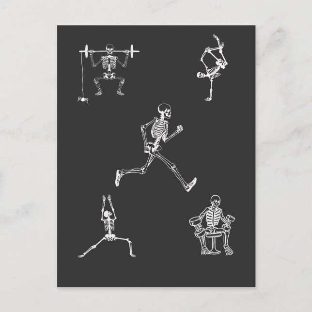 Gym Personal Tåg Therapy Spooky Halloween Vykort (Framsida)