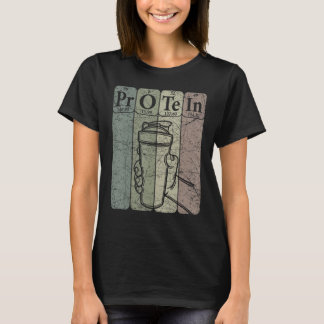 Gym Protein Periodic Bord Inslag Workout Protei T Shirt
