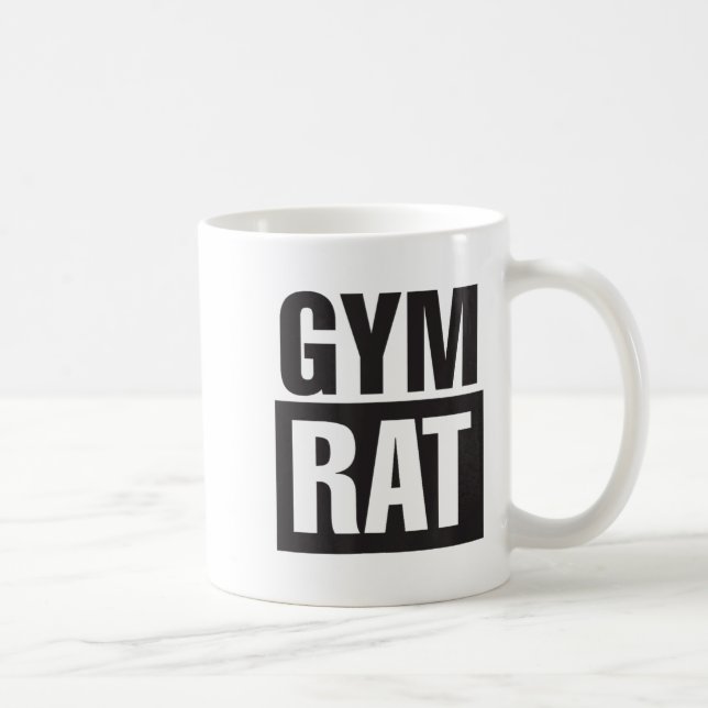 Gym Rat - Workout - Hustle - Fitness - Motivation  Kaffemugg (Höger)
