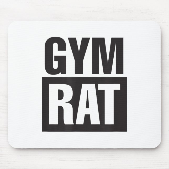 Gym Rat - Workout - Hustle - Fitness - Motivation  Musmatta (Framsidan)