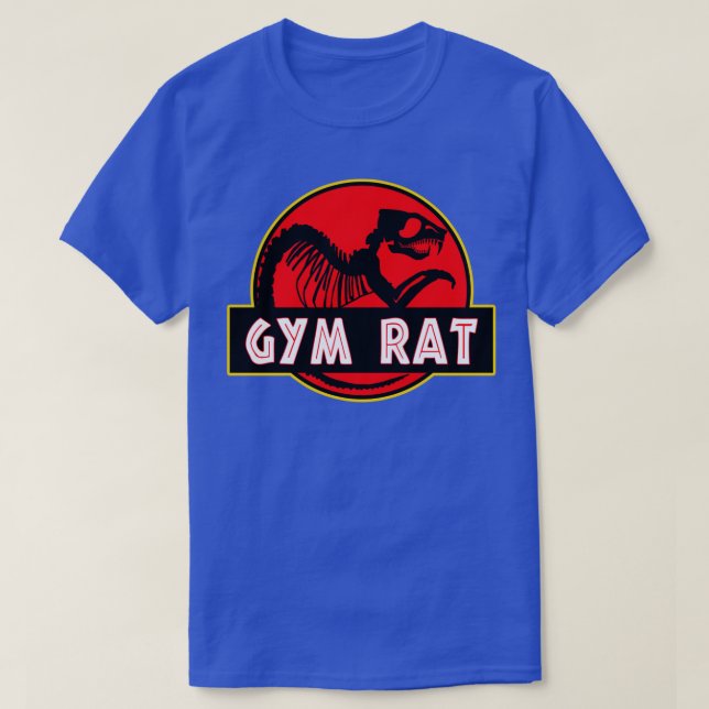 Gym Råtta Bodybuilding Fitness T Shirt (Design framsida)