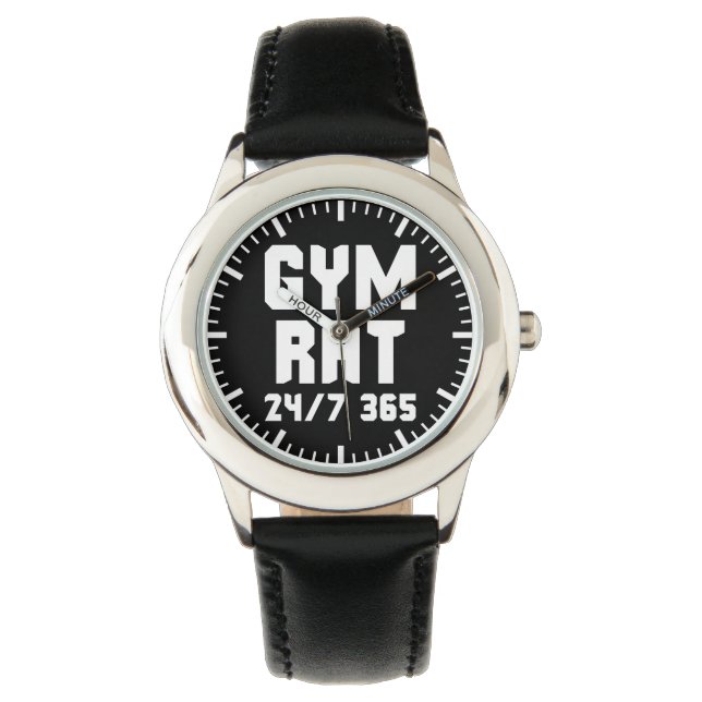 Gym Råtta - Bodybuilding Gym Motivation Armbandsur (Framsida)
