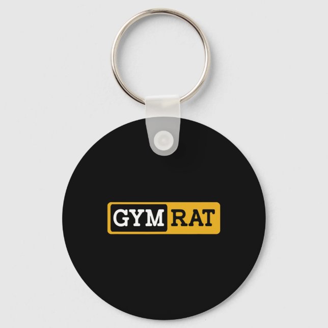 Gym Råtta Bodybuilding Workout Bodybuilding Nyckelring (Framsida)
