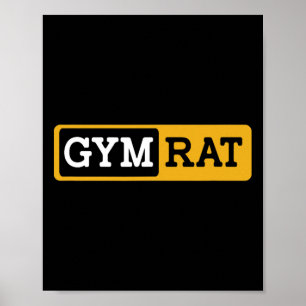 Gym Råtta Bodybuilding Workout Bodybuilding Poster