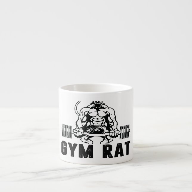 Gym Råtta Espressomugg (Framsidan)
