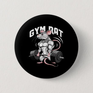 Gym Råtta Funny Bodybuilding Fitness Workout Gym W Knapp