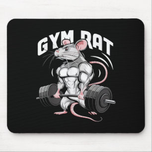 Gym Råtta Funny Bodybuilding Fitness Workout Gym W Musmatta