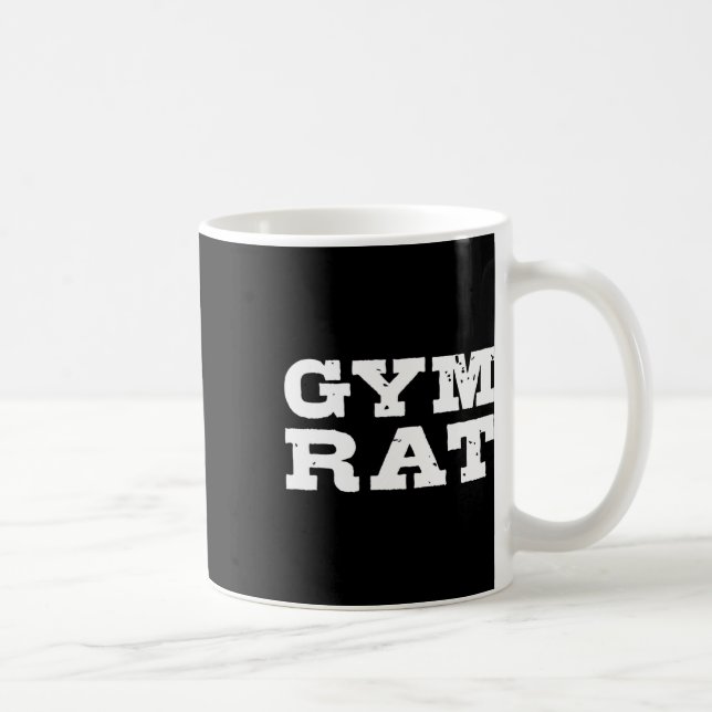 Gym Råtta Funny Bodybuilding Workout 1 Kaffemugg (Höger)