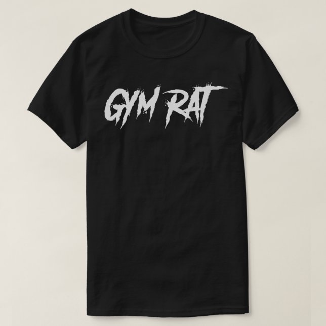 Gym Råtta Gifts Manar Clothes Hustle Fitness Graff T Shirt (Design framsida)