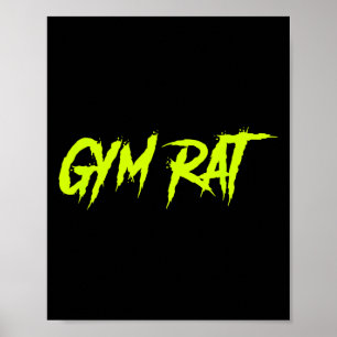Gym Råtta Gifts Manar Essential Clothes Hustle Fit Poster
