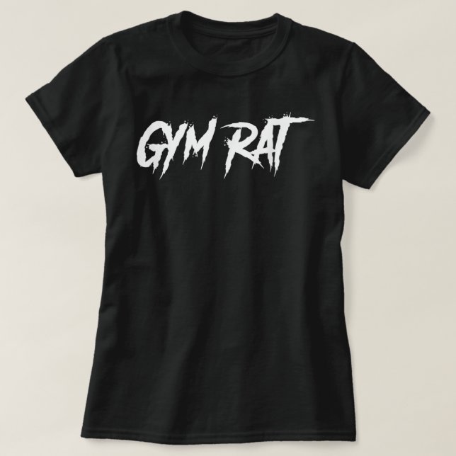 Gym Råtta Gifts Manar Essential Clothes Hustle Fit T Shirt (Design framsida)