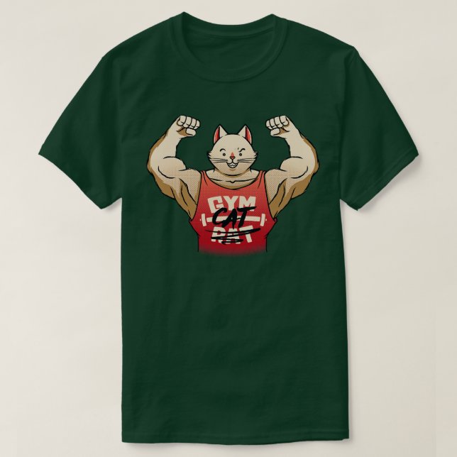 Gym Råtta Gym Cat av Tobe Fonseca T Shirt (Design framsida)