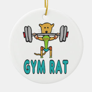 Gym Råtta Julgransprydnad Keramik