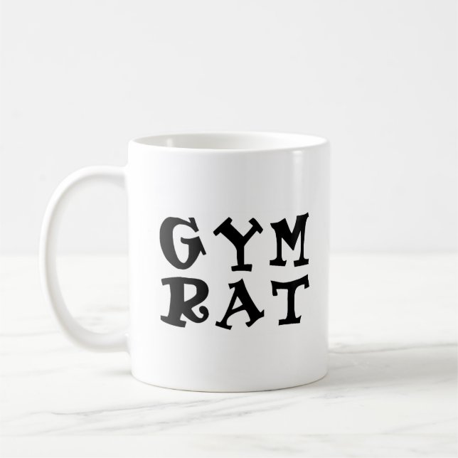 gym råtta kaffemugg (Vänster)