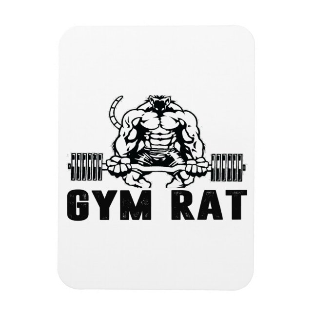 Gym Råtta Magnet (Vertikal)