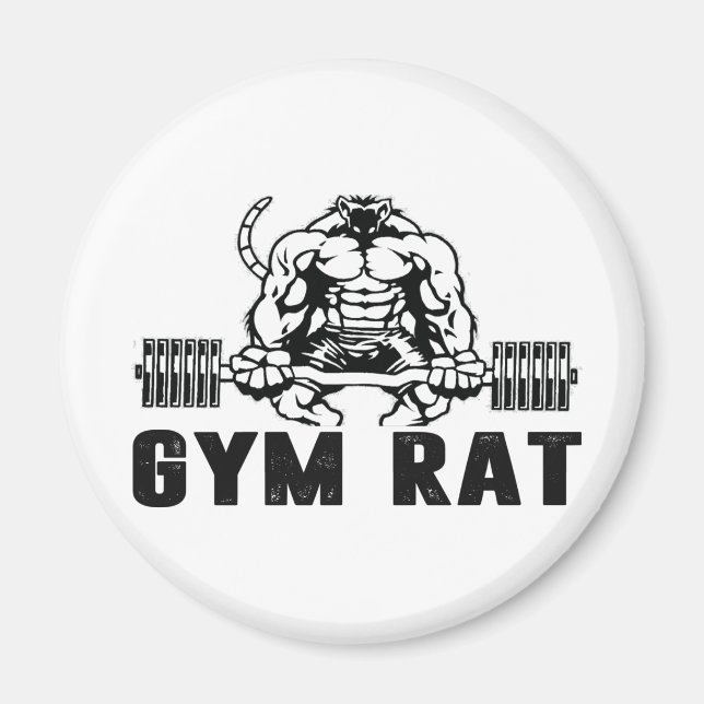 Gym Råtta Magnet (Framsidan)