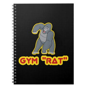 Gym Råtta Papper anteckningsbok Med Spiral