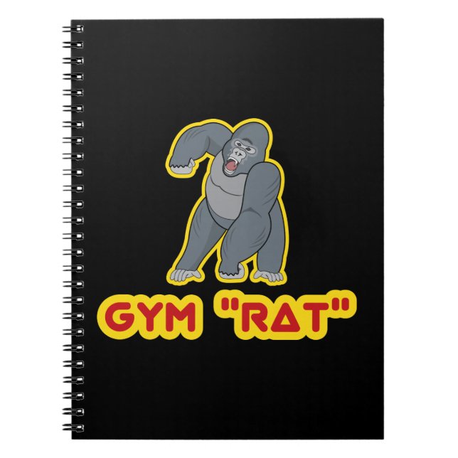 Gym Råtta Papper anteckningsbok Med Spiral (Framsidan)