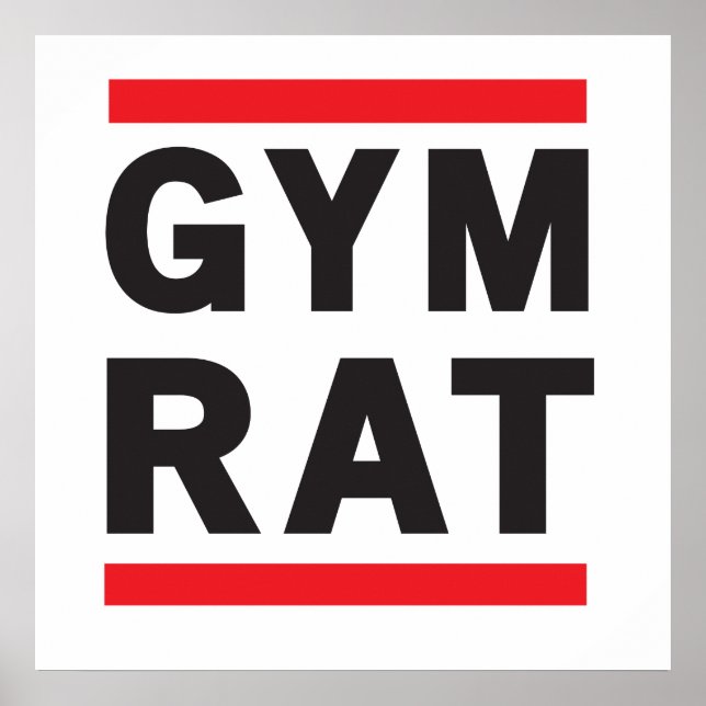 Gym Råtta Poster (Framsidan)