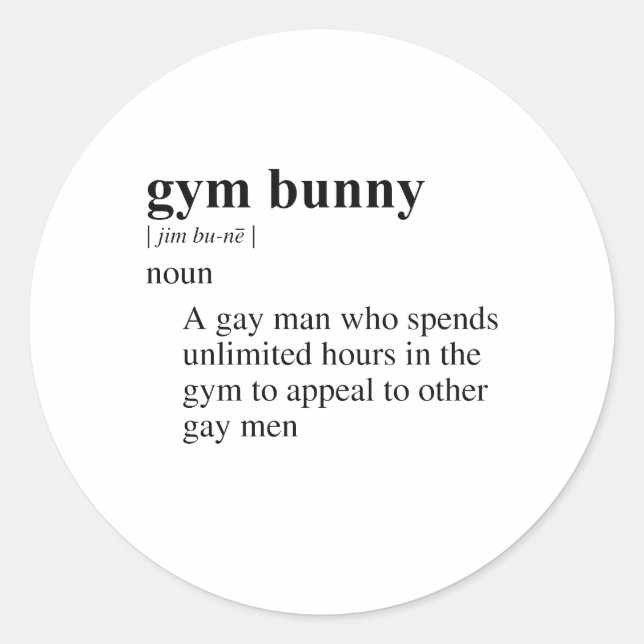 GYM-RÅTTA RUNT KLISTERMÄRKE (Framsida)